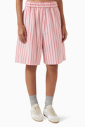 Dries Van Noten Pomy Bis Stripe Shorts