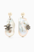 Tory Burch Moondance Pear Drop Earrings in Brass