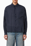 Won Hundred Maza Check Shirt in Cotton-blend