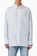 Acne Studios Striped Button-up Shirt in Lyocell