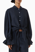 Sleeper Rumba Lounge Shirt in Linen