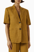 PINKO Buttoned Blazer in Linen