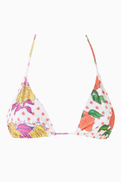 Donde Esteban Pajaritos Y Rosas Bikini Top