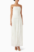Simkhai Danielle Bustier Gown in Crinkle Jersey