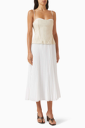 Simkhai Duval Bustier Midi Dress