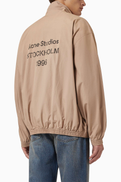 Acne Studios Washed Logo Jacket in Cotton