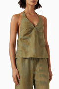 Staud Corso Top in Linen