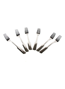 6-Piece Elegant Forks Set Silver 18.2x12x2cm
